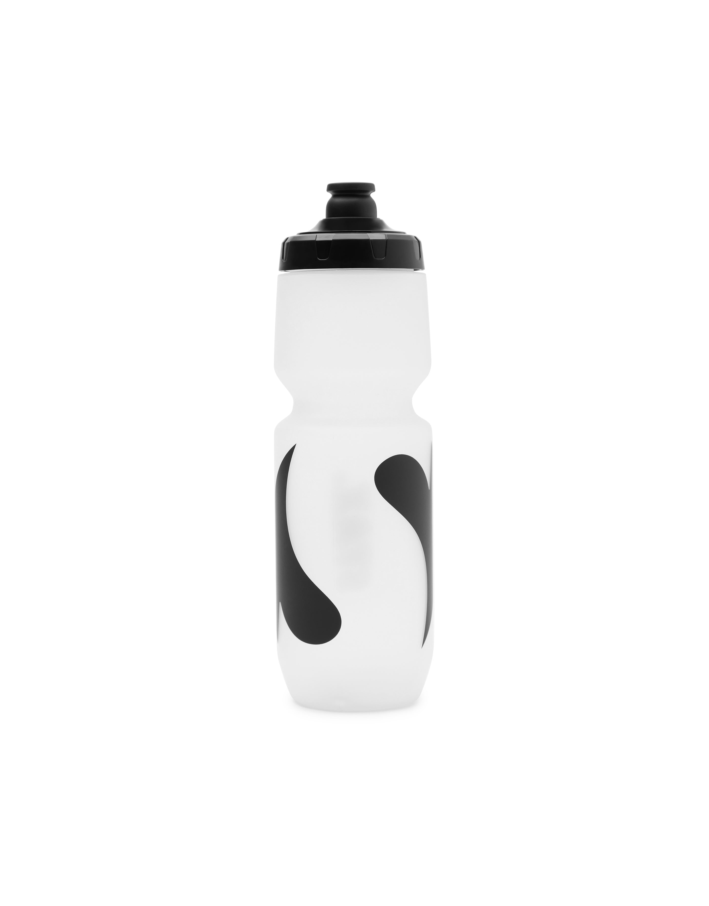 Sports Water Bottle - Black/Clear
