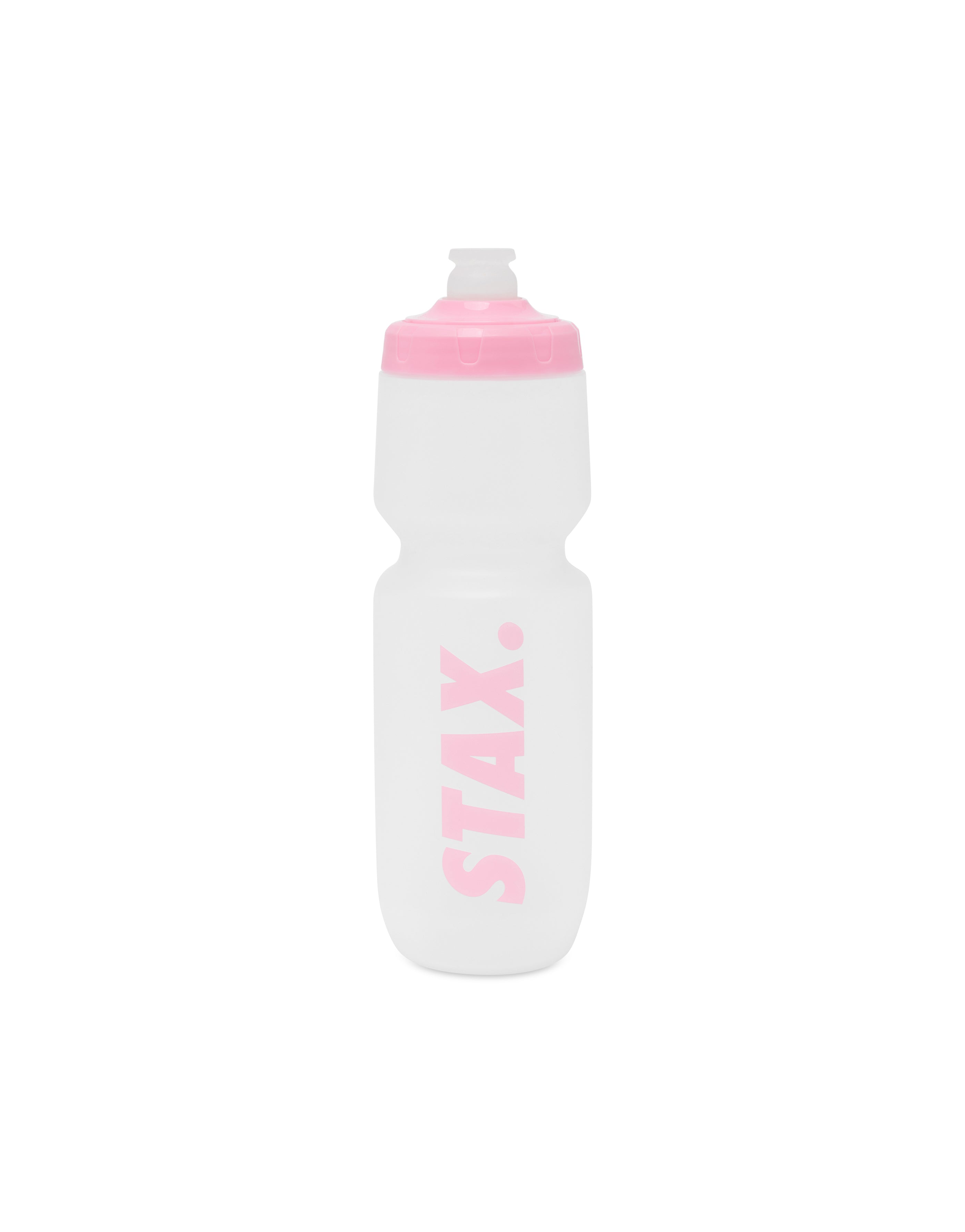 Sports Water Bottle - Pink/Clear