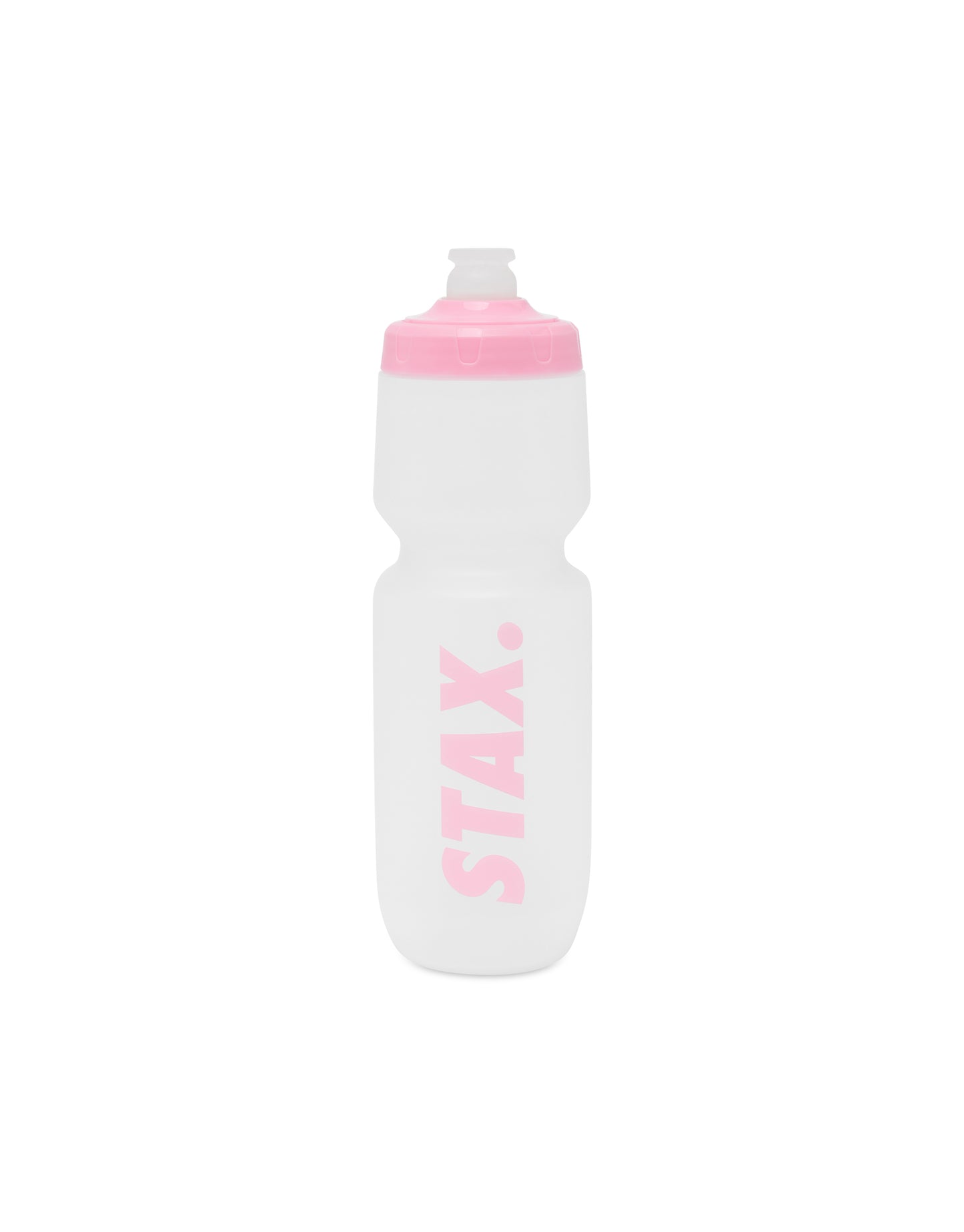 Sports Water Bottle - Pink/Clear