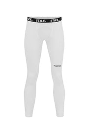 Mens Compressive Phone Pocket Tights - White