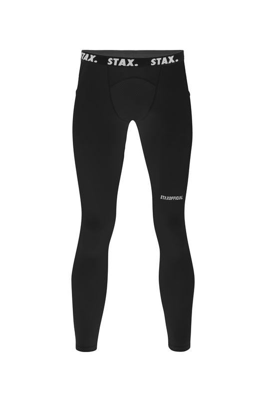 Mens Compressive Phone Pocket Tights - Black