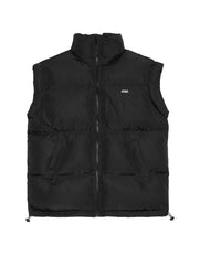 Oversized Sleeveless Puffer - Black