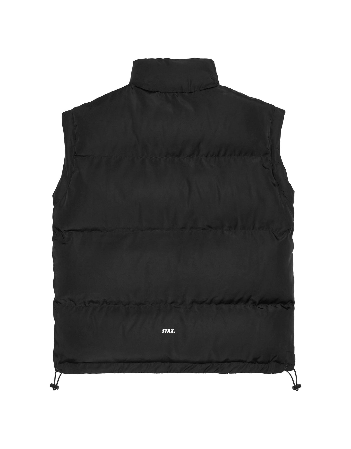 Oversized Sleeveless Puffer - Black