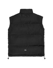 Oversized Sleeveless Puffer - Black