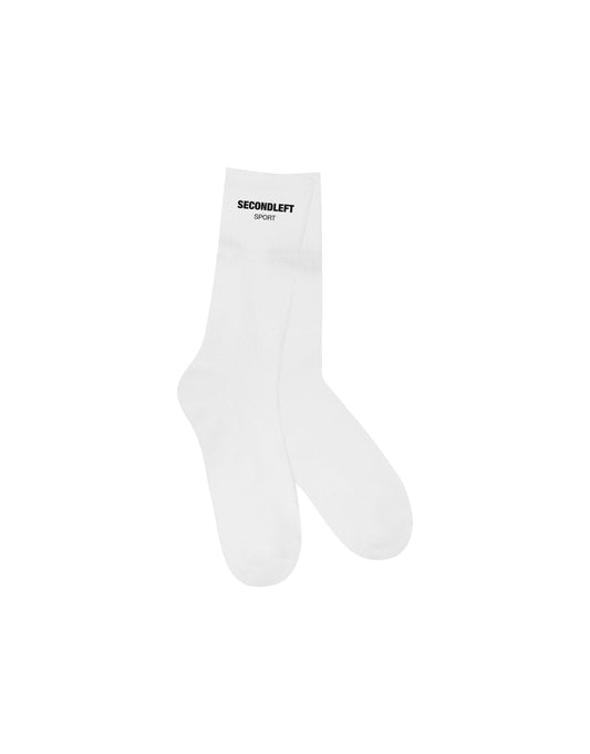 Sport Crew Socks - White