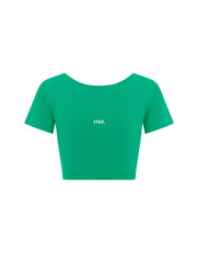 Premium Seamless Scoop Tee - Green