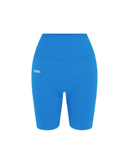 Premium Seamless Midi Bike Shorts - Blue