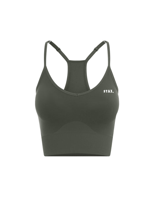 Premium Seamless Strappy Crop - Dovetail