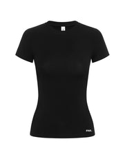 AW Womens Tee - Black/ White