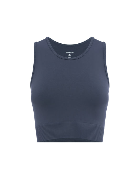 Seamless Cropped Singlet - Blueberry