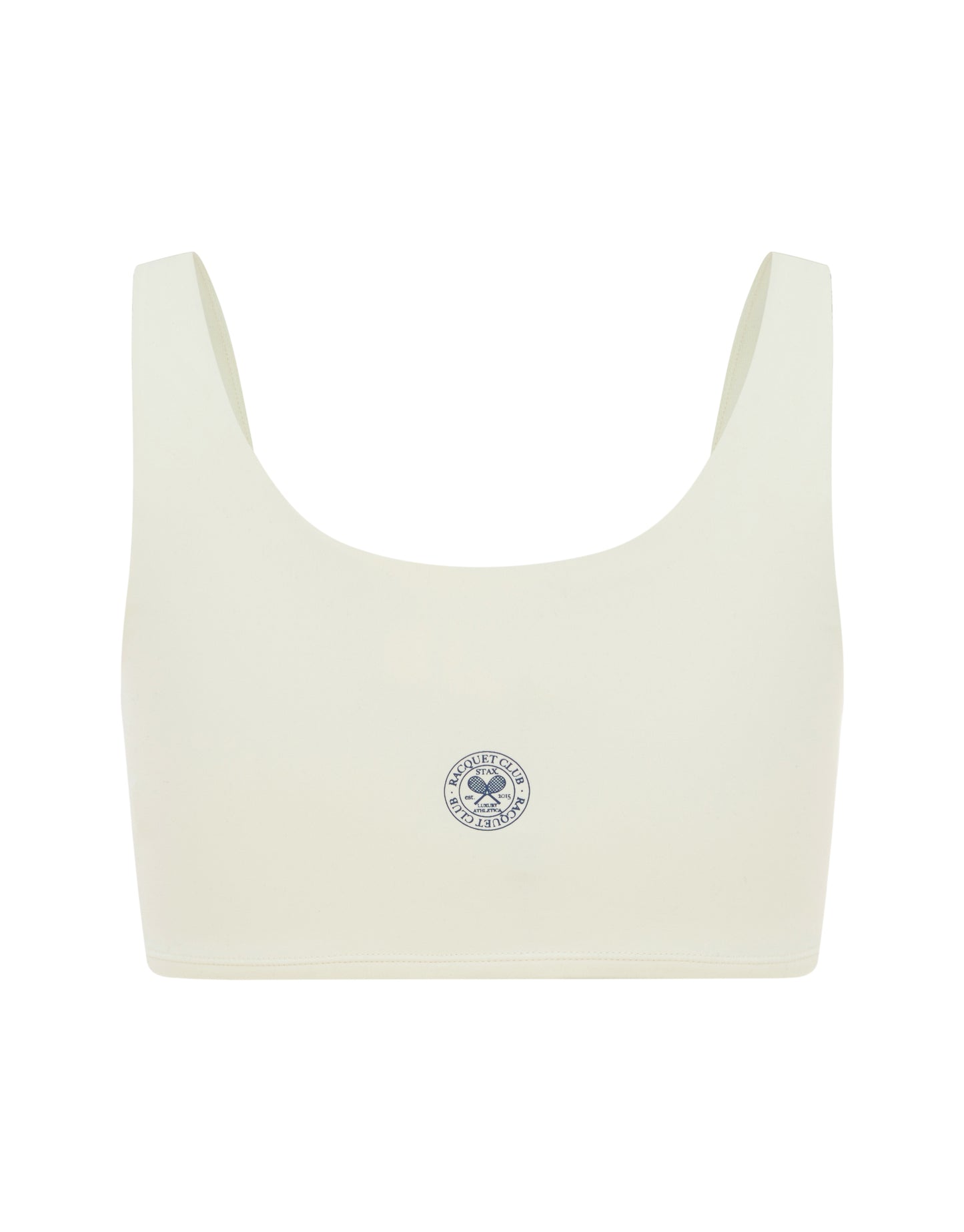 Racquet Club Scoop Crop - Cream