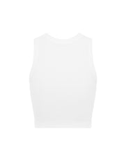 Ribbed Tank - White