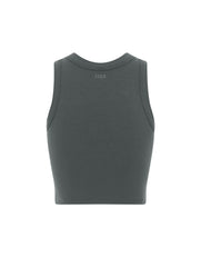 Ribbed Tank - Charcoal Grey