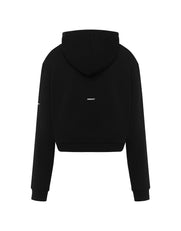 Essential Cropped Zip - Black