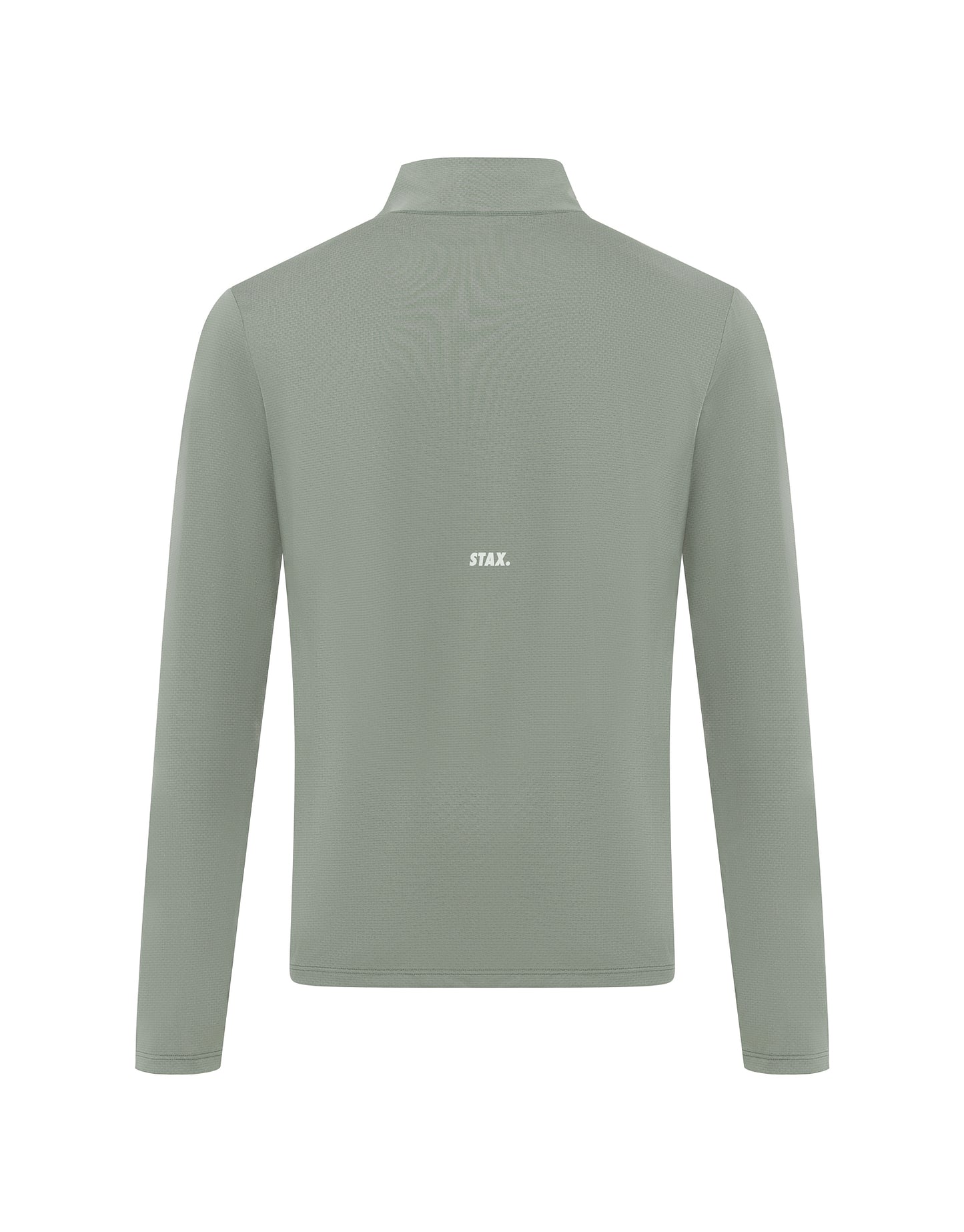 Mens Sport 1/4 Zip Long Sleeve - Sage