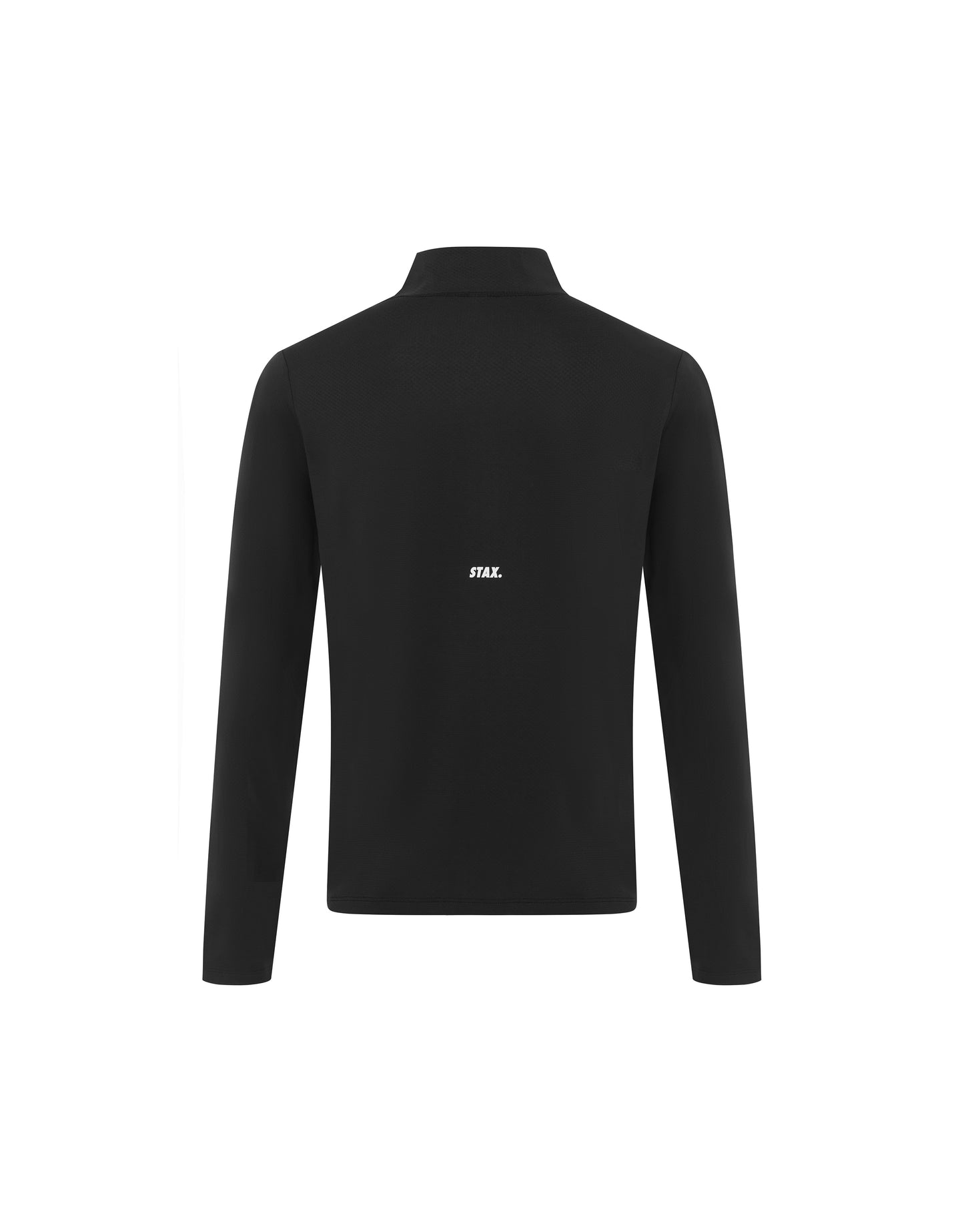 Mens Sport 1/4 Zip Long Sleeve - Black