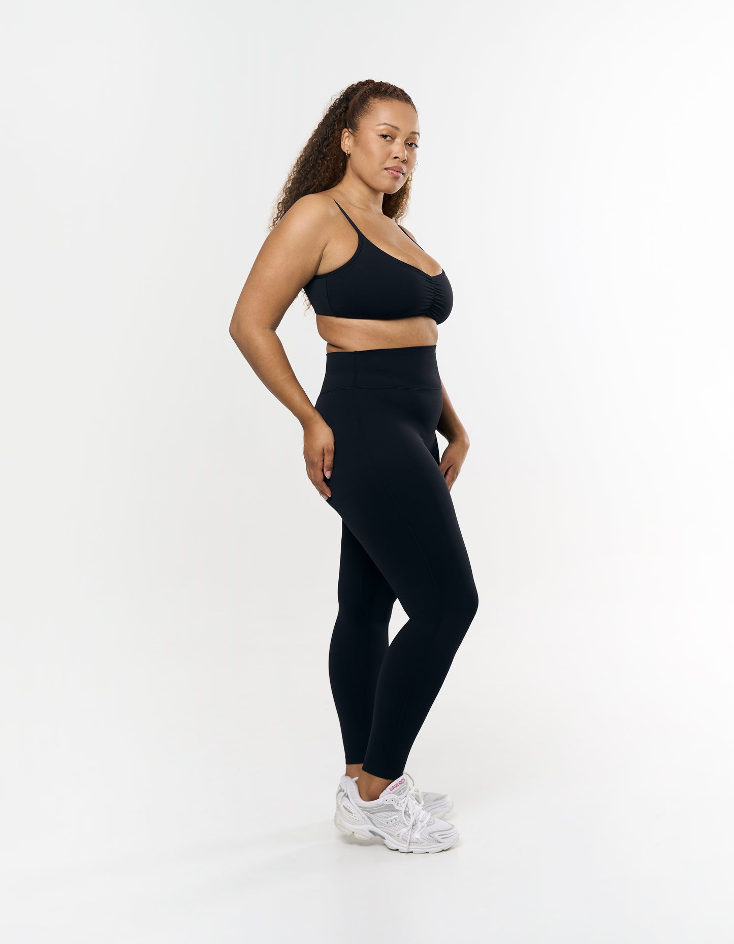 Ruched Crop Airlyte - Black