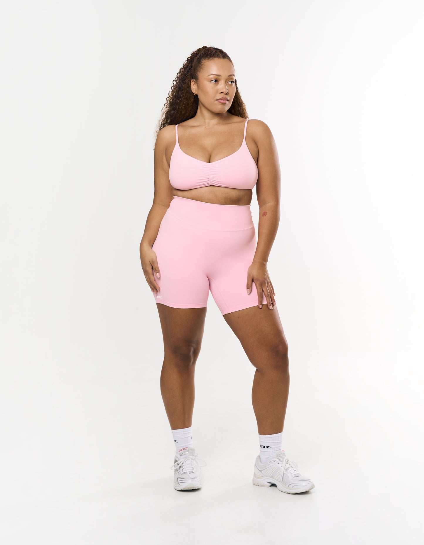 Ruched Crop Airlyte - Blush