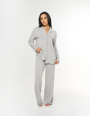 Sleep Long Sleeve Shirt - Grey Marle