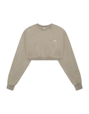 W23 Cropped Crew Neck- Earth