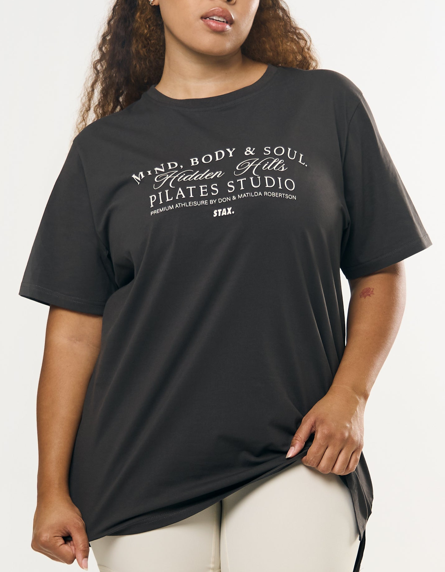 Wellness Oversized Tee - Slate Grey