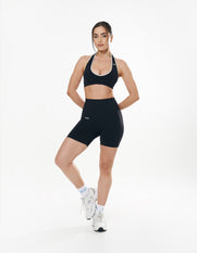 Seamless Kic Halter Crop - Astro/Cream