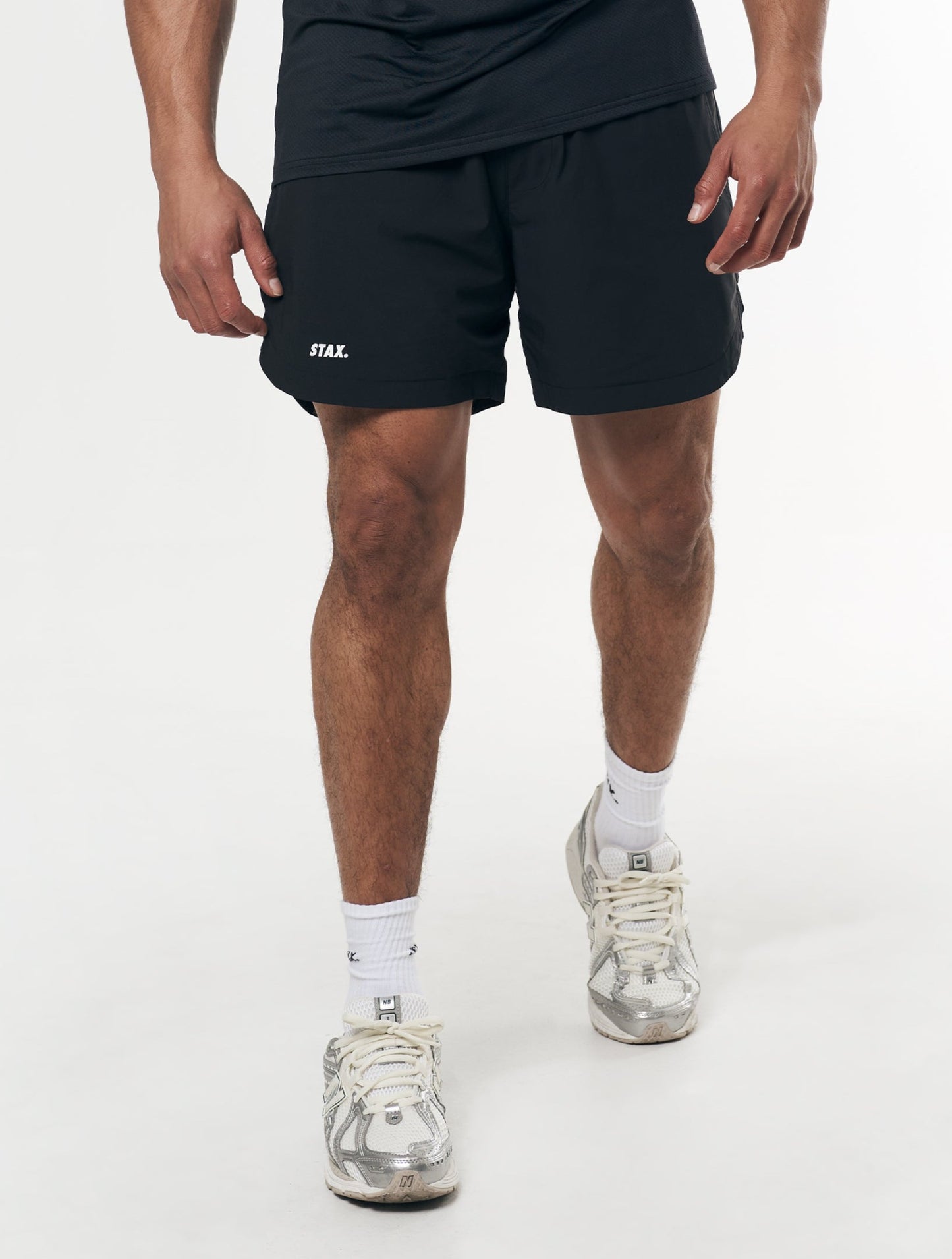 Mens Sport Nylon Shorts - Black