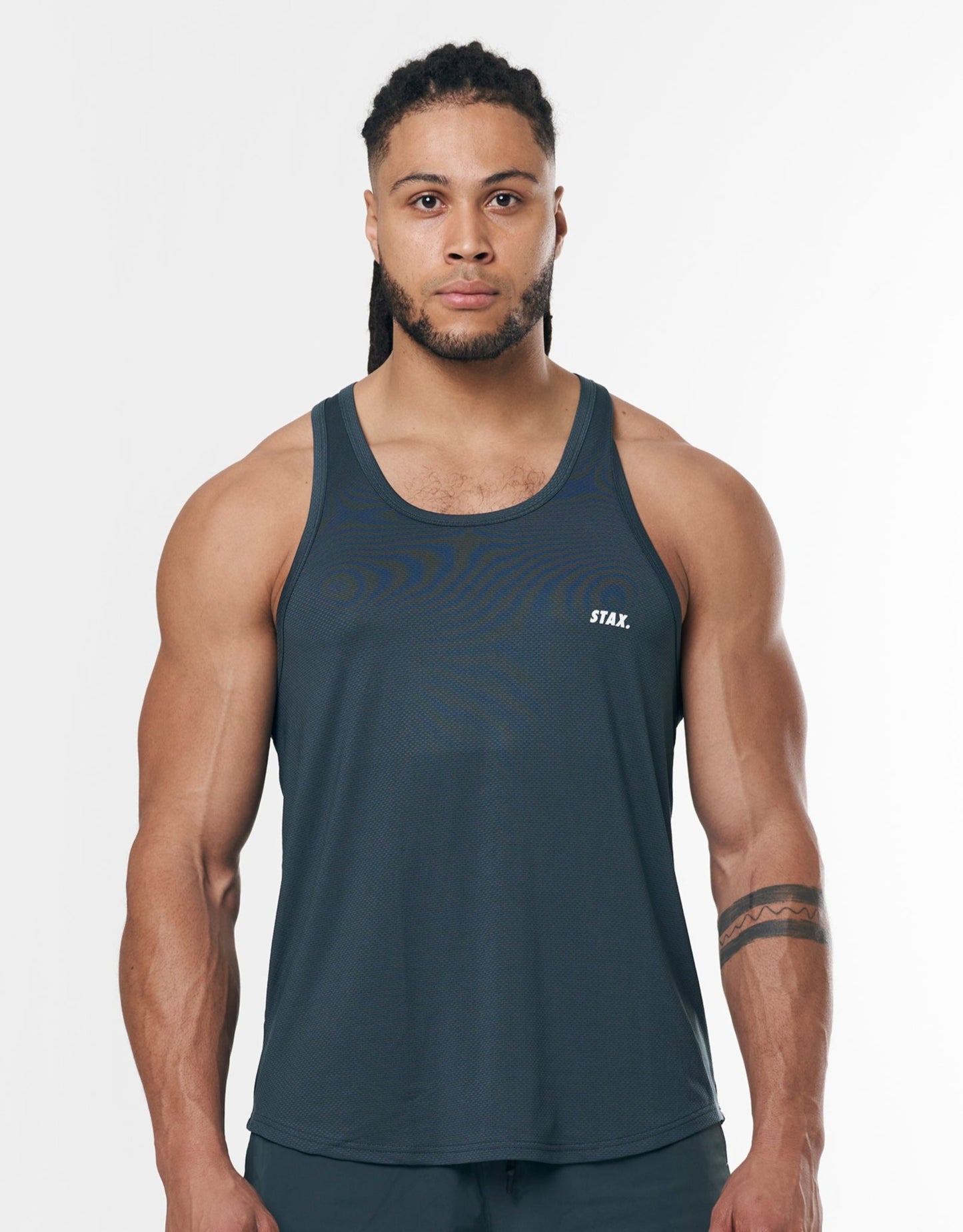 Mens Sport Singlet - Navy