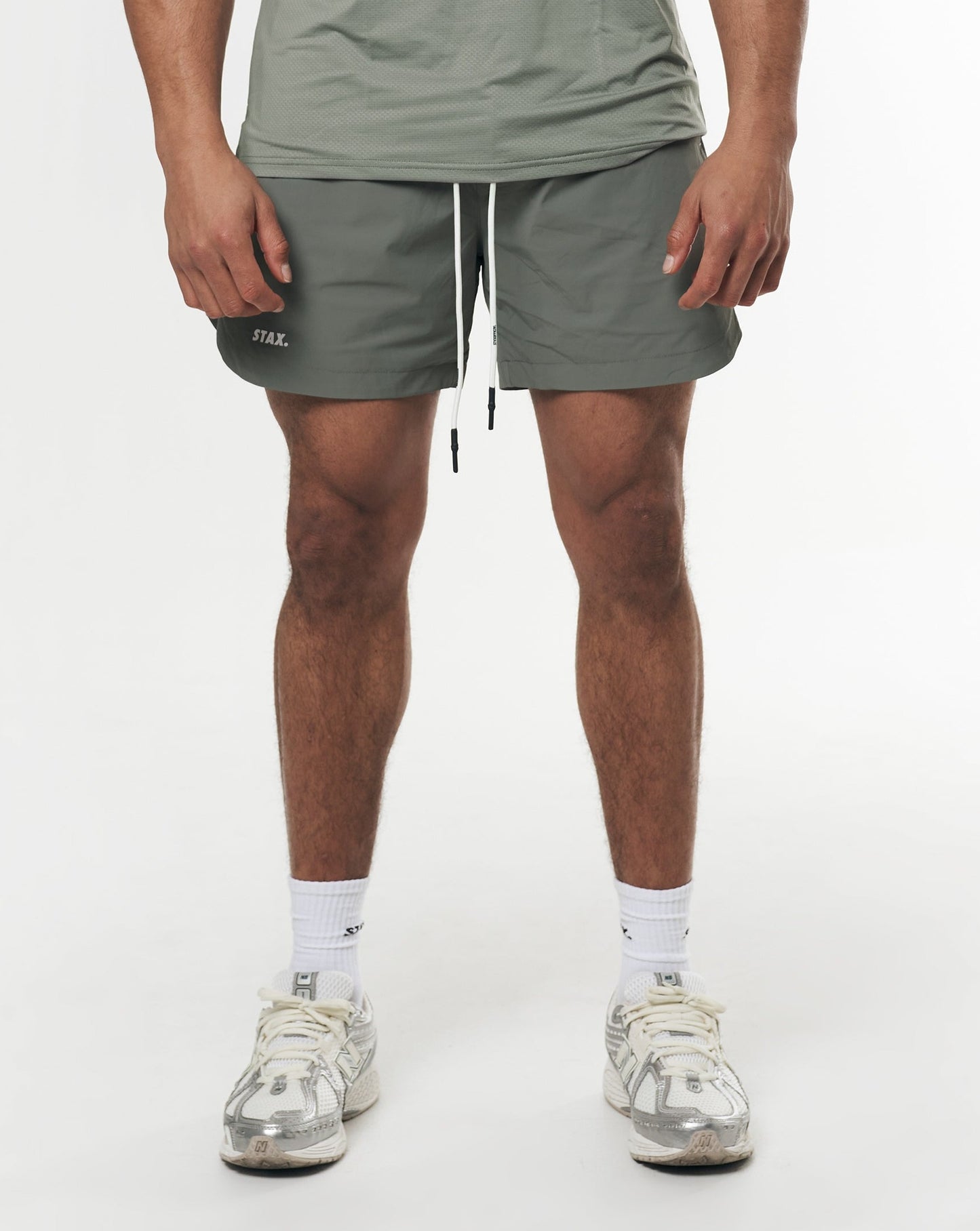 Mens Sport Nylon Shorts - Sage