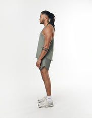 Mens Sport Singlet - Sage