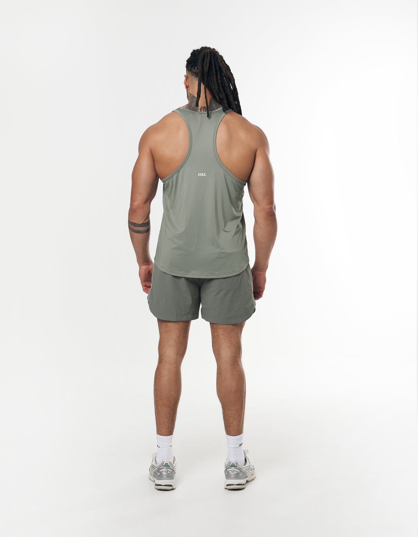 Mens Sport Singlet - Sage