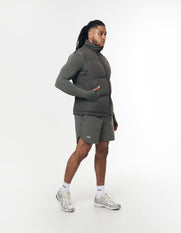 Mens Sleeveless Puffer Vest - Grey