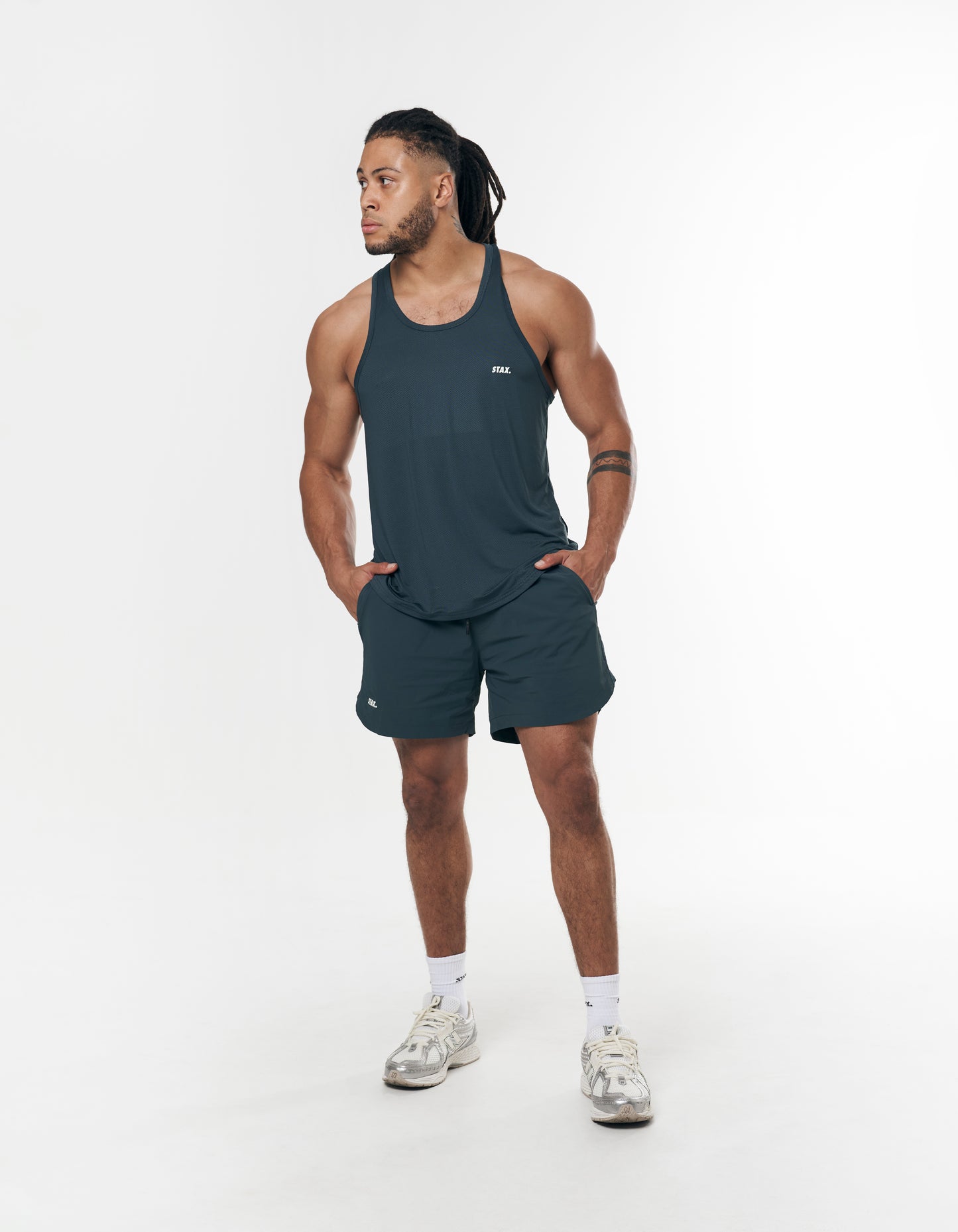 Mens Sport Singlet - Navy