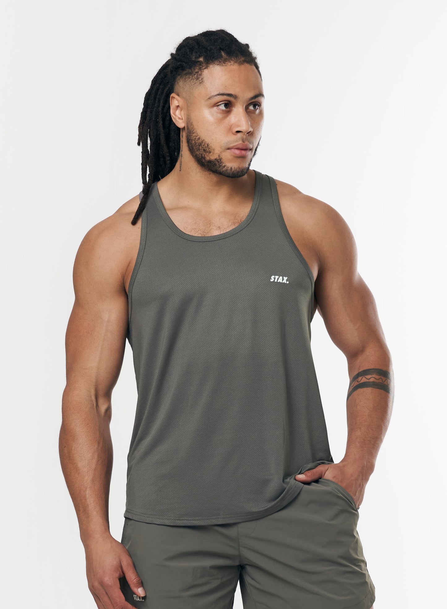 Mens Sport Singlet - Grey