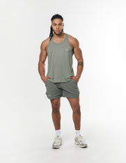 Mens Sport Singlet - Sage