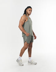 Mens Sport Singlet - Sage