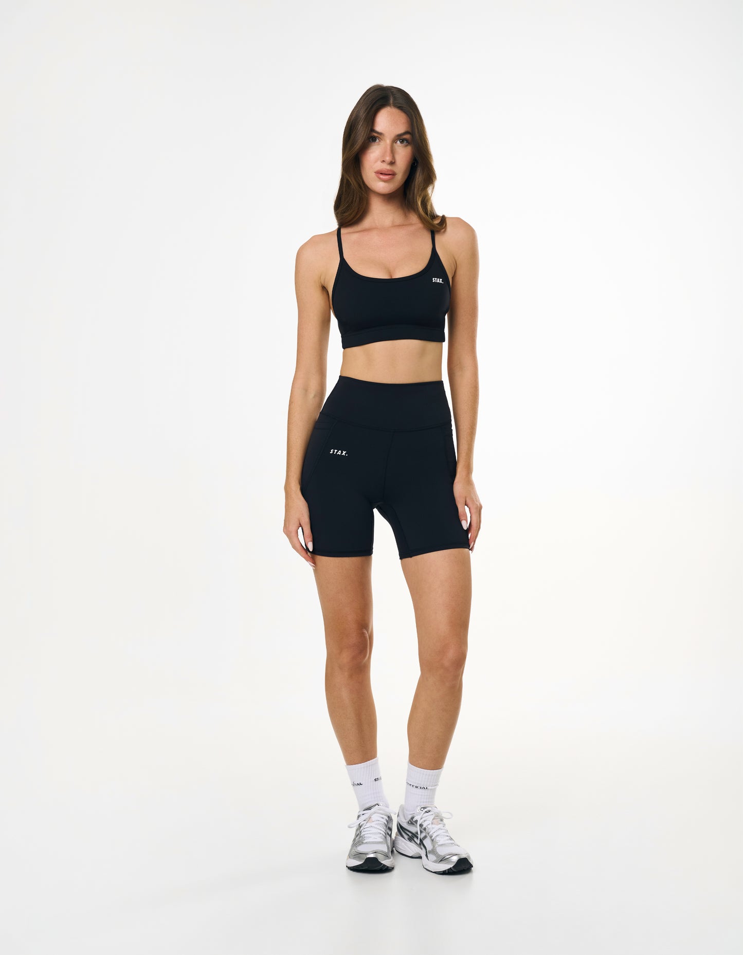 Phone Pocket Midi Bike Shorts NANDEX™ - Black