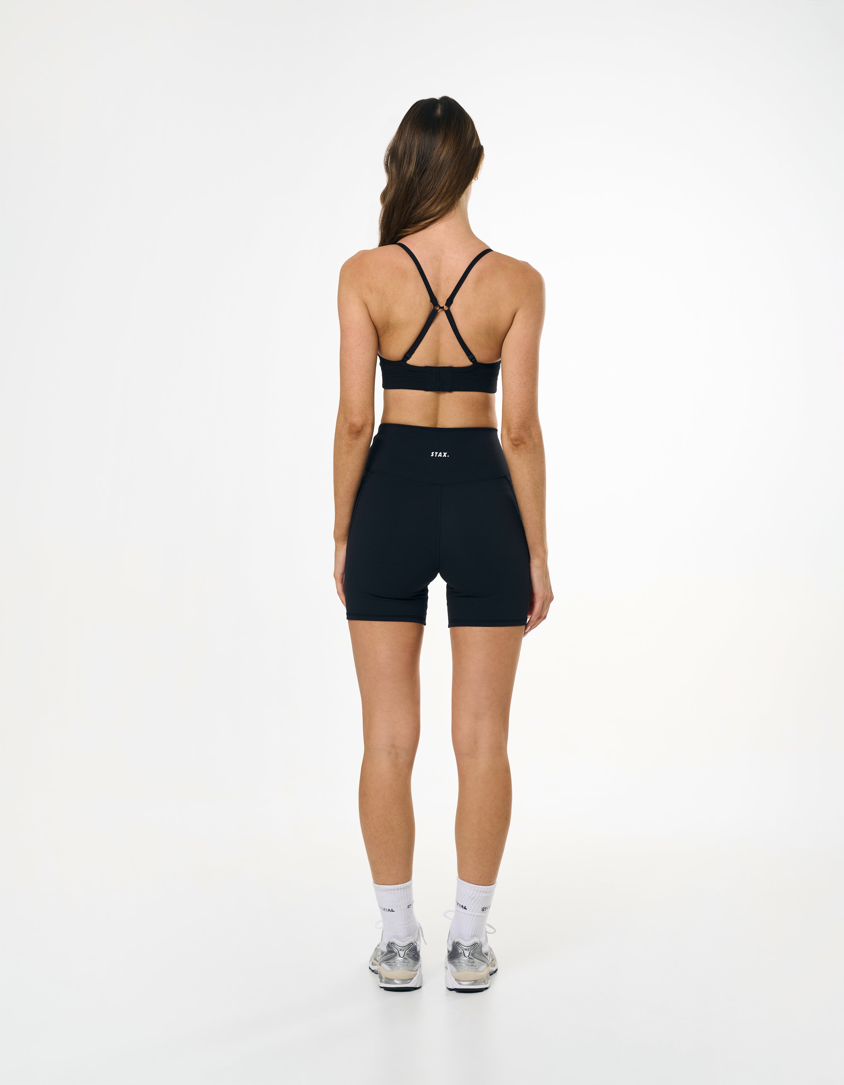 Phone Pocket Midi Bike Shorts NANDEX™ - Black