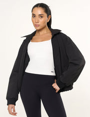 Collared Bomber Jacket - Ink