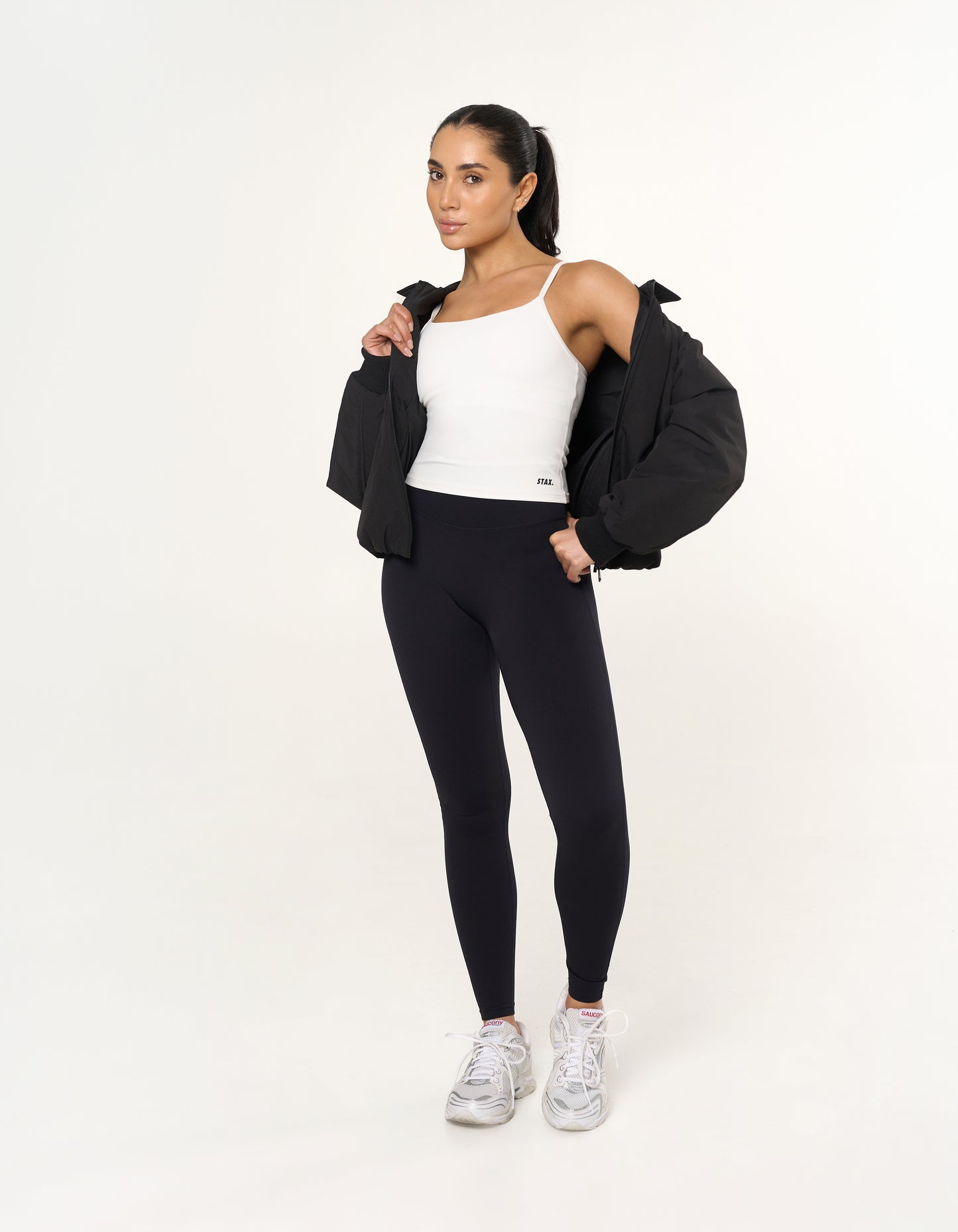 Collared Bomber Jacket - Ink