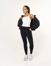 Collared Bomber Jacket - Ink