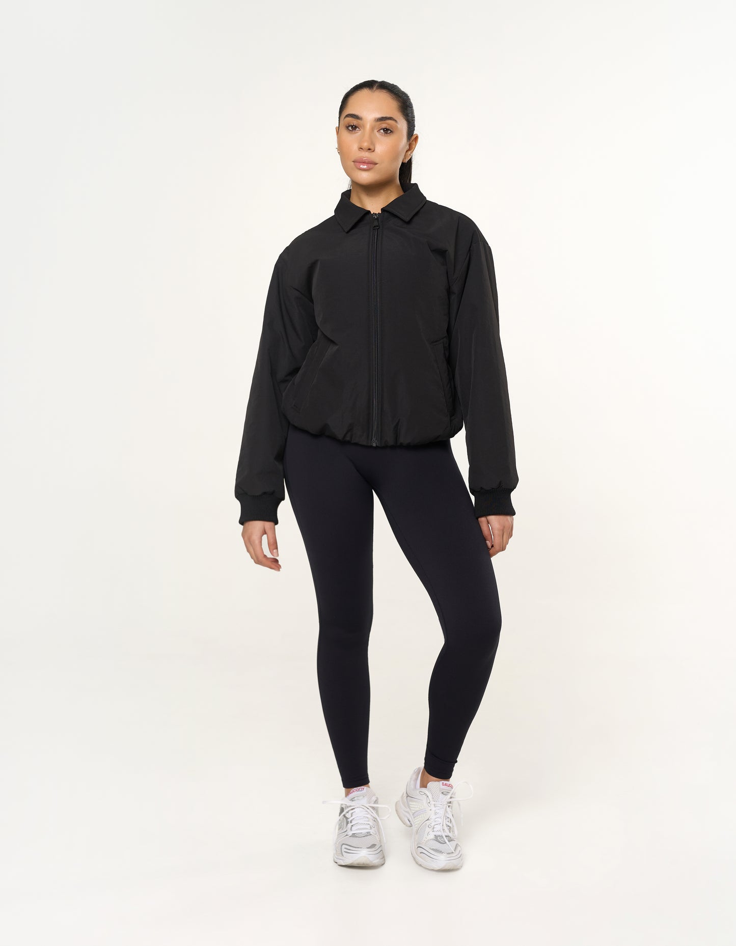 Collared Bomber Jacket - Ink