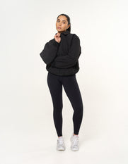 Collared Bomber Jacket - Ink
