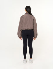 Cropped Bomber Jacket - Fossil