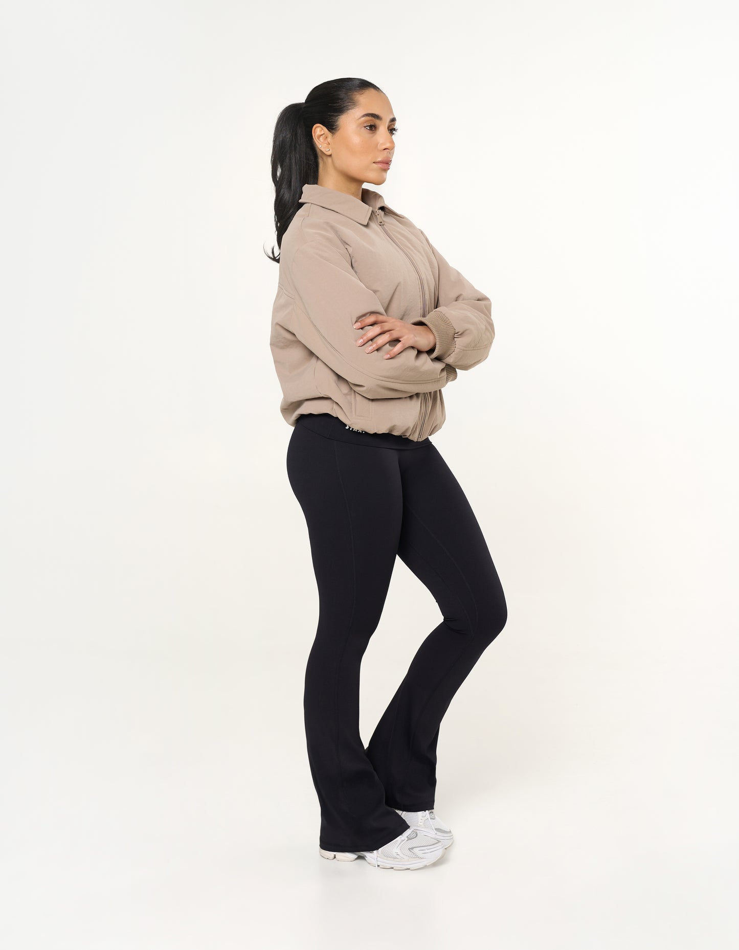 Collared Bomber Jacket - Sandstone