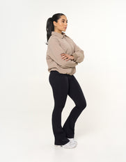 Collared Bomber Jacket - Sandstone