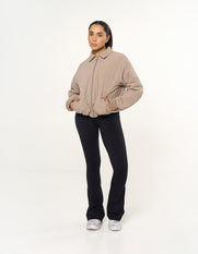 Collared Bomber Jacket - Sandstone