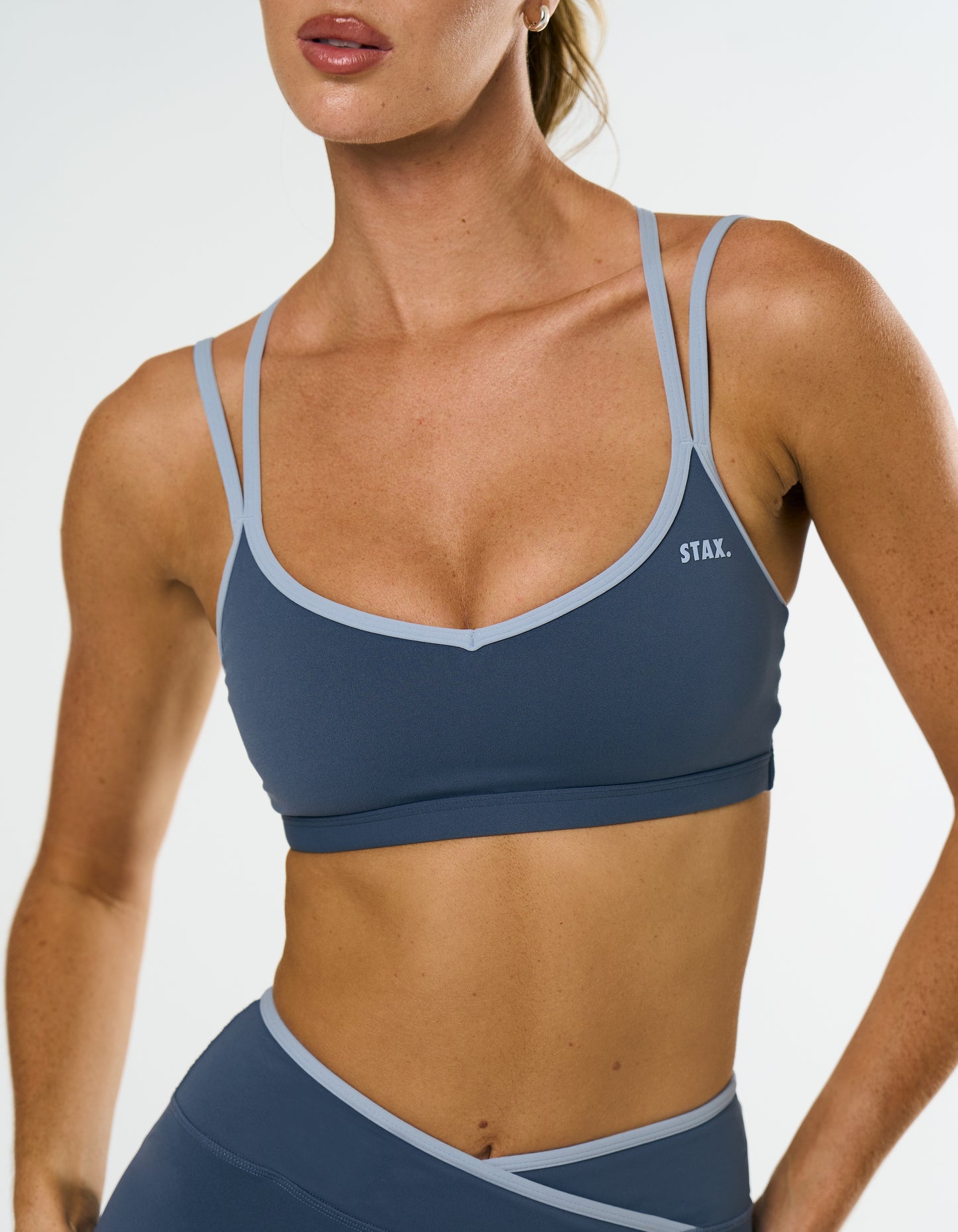 Double Strap Crop Airlyte - Sky