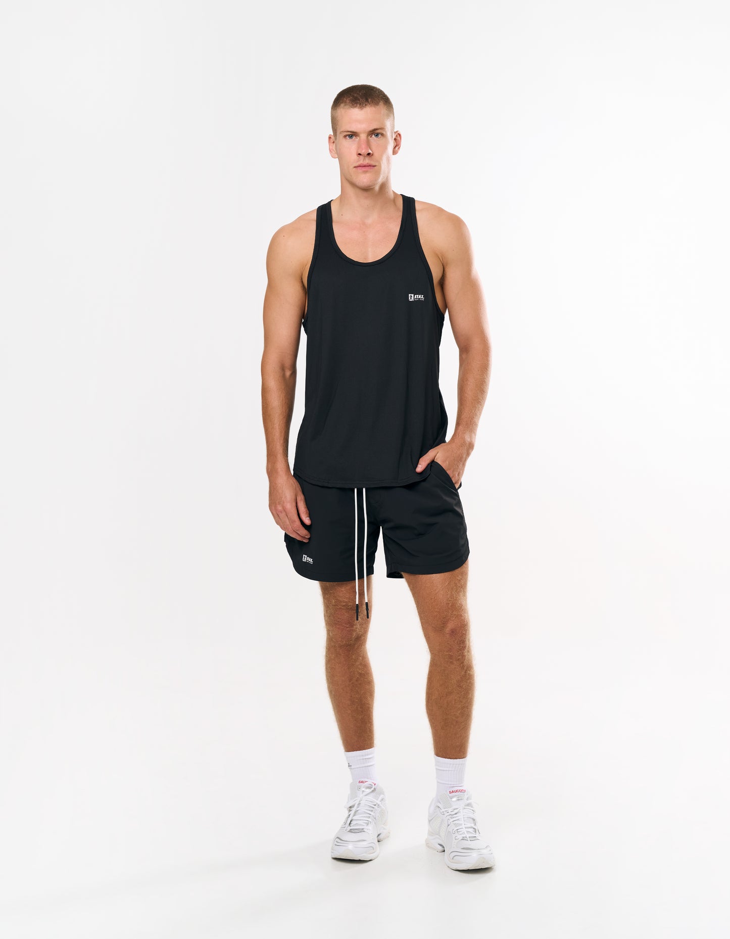 RC3 Mens Sport Singlet - Black