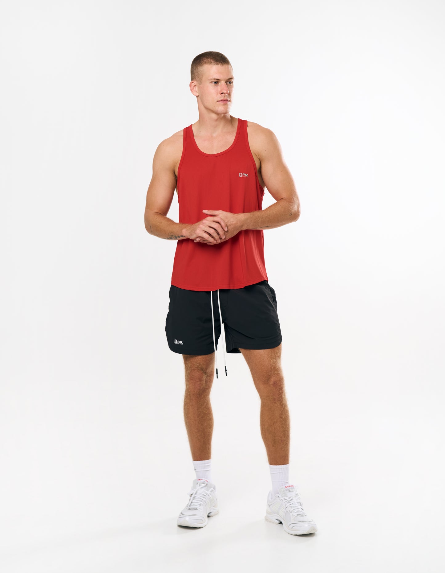 RC3 Mens Sport Singlet - Red